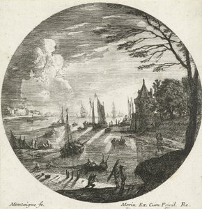 Landscape with Sunset by Matthieu van Plattenberg